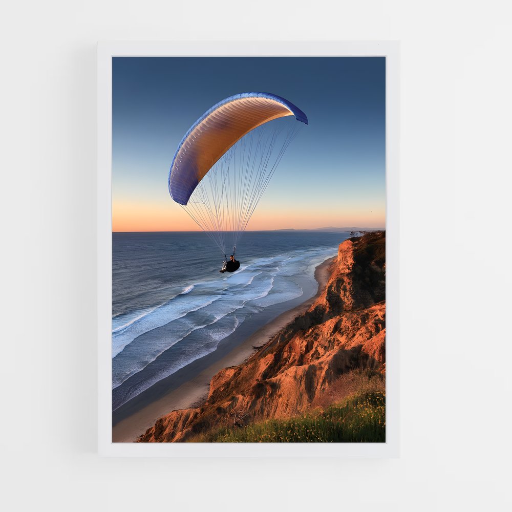 Poster Hang gliding – affiche Deltaplane (vue 3)